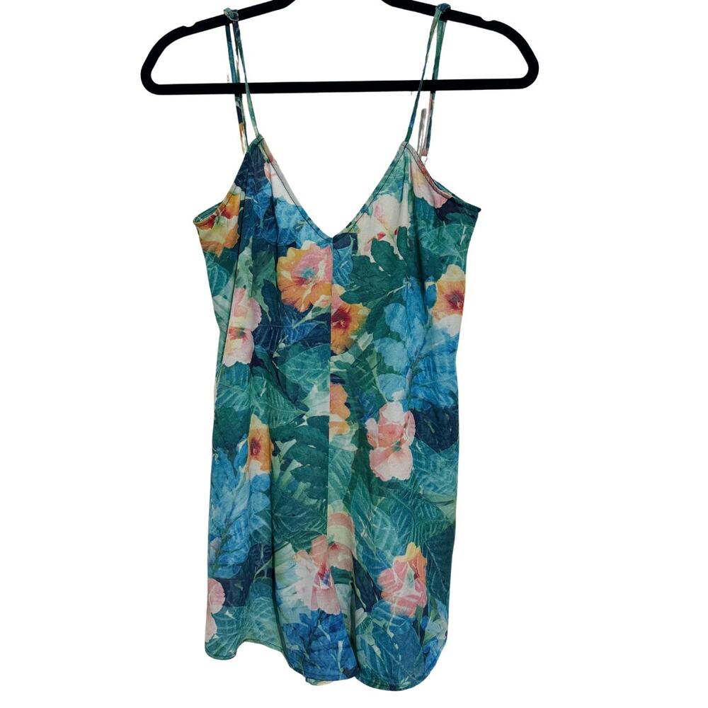 SHOW ME YOUR MUMU Rascal Romper North Shore Floral Tropical Print Shorts Small - Picture 3 of 8